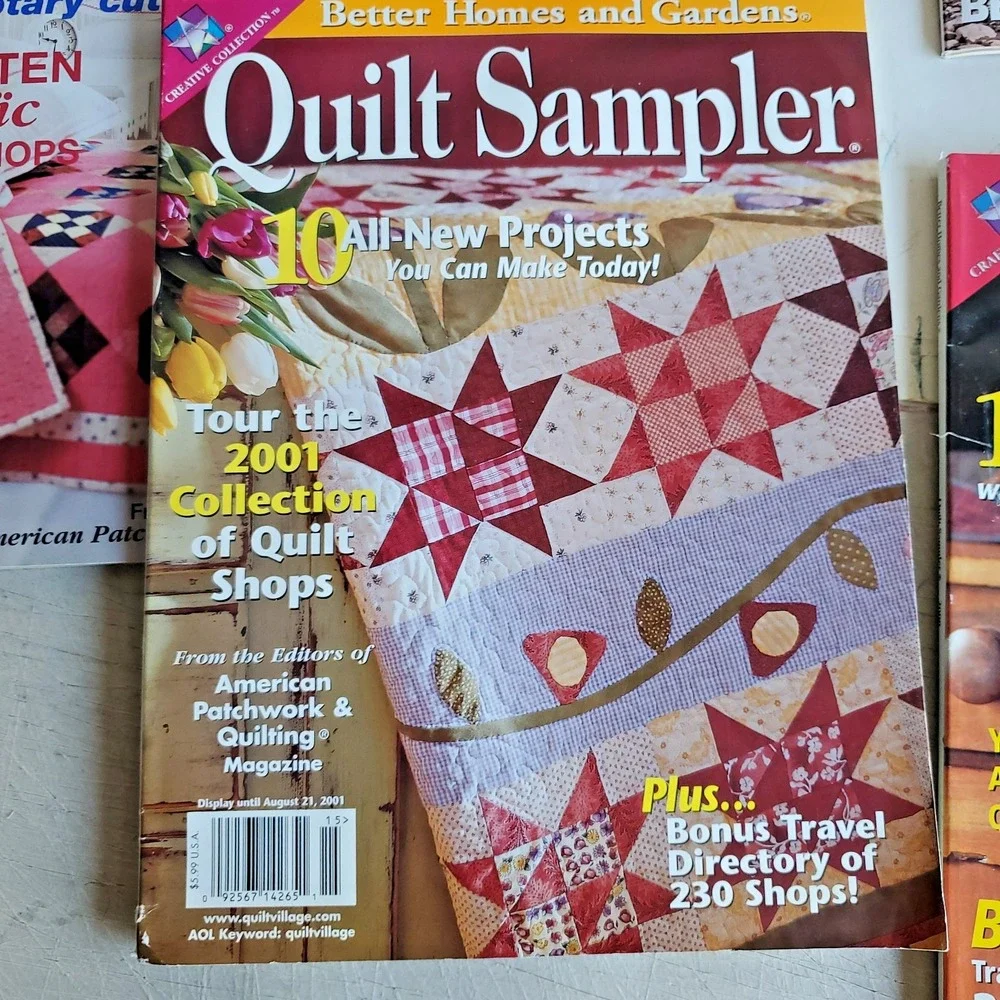 Lot of 12 American Patchwork And Quilting Magazines Quilt Sampler w patterns VTG